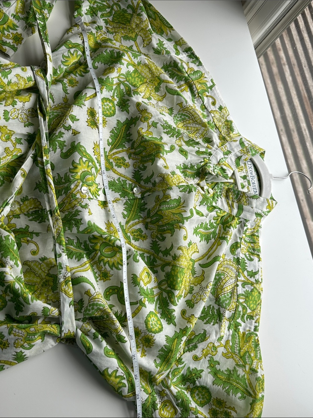 Alix Of Bohemia Sawyer Dress with Green Block Print - Picture 6 of 7